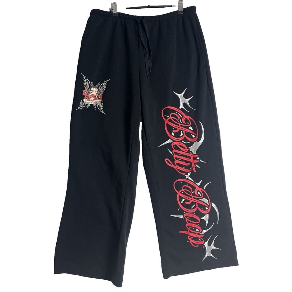 Betty Boop Baggy Tribal Sweatpants Attitude Is Everything Size XL Cotton WORN